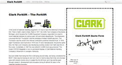 Desktop Screenshot of clark-forklift.com