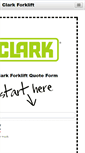 Mobile Screenshot of clark-forklift.com